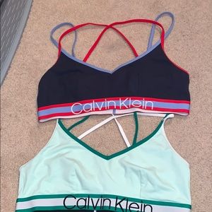 2 Calvin Klein bralettes